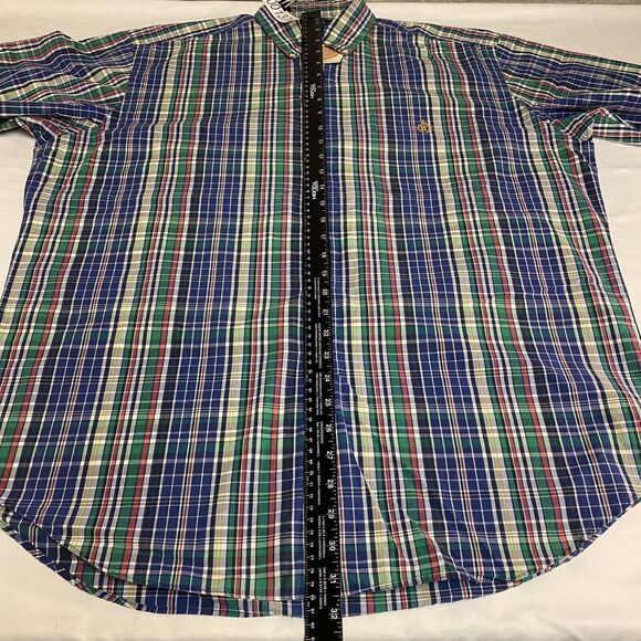 Ralph Lauren Shirt Mens Large Multicolor Plaid Crown Crest Preppy Corpcore Top - Picture 13 of 16
